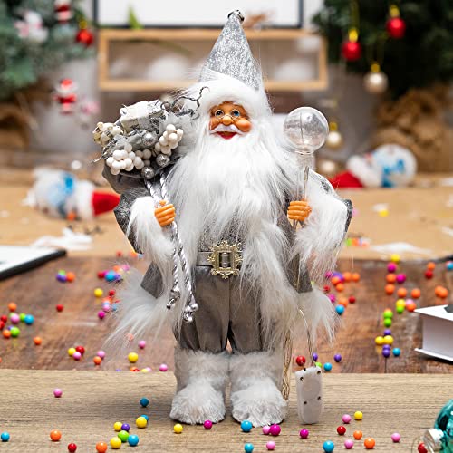 13.8inch Santa Claus Figurines for Christmas Decoration