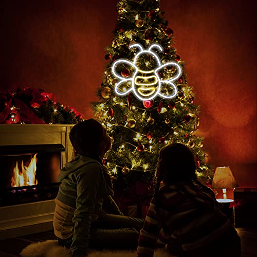 Neon Signs Bee Shaped LED Neon Lights for Wall Decoration