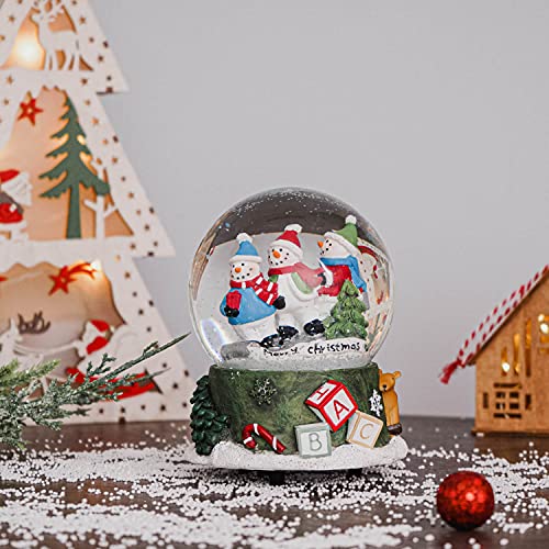 100mm Musical Snow Glitter Water Globe Christmas Decoration