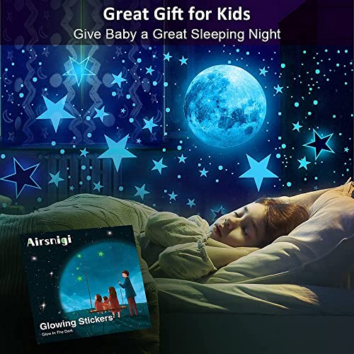 Glow in The Dark Stars for Ceiling, 1079 PCS, Stars. Moon & Planets