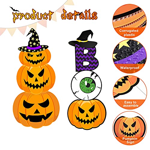 6 Pieces Halloween Yard Stake Signs Decoration