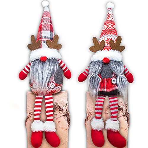 Christmas Gnomes Decorations w/ Cute Antlers