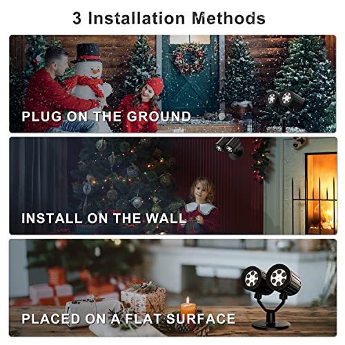 Snowflake Christmas Projector Lights