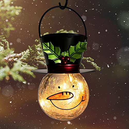 Christmas Snowman Solar Lanterns Decoration