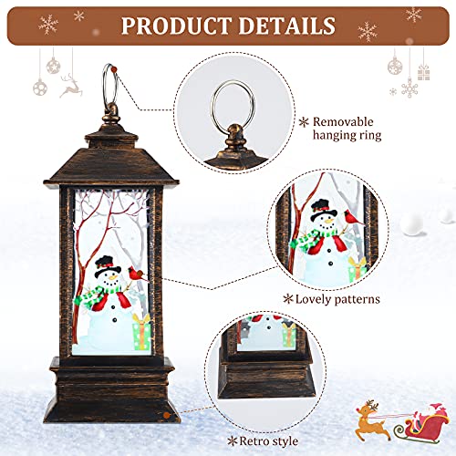 8 Pieces Mini Christmas Lanterns Decoration