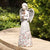Solar Powered Praying Angel with Glowing a Cross Design Garden Decor（10.24 in）