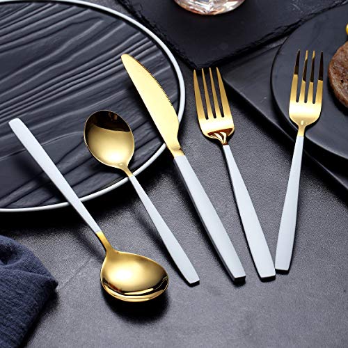 20-Piece Silverware  Cutlery Set, Service of  4,Mirror Finish