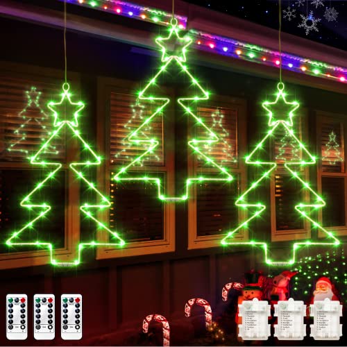 Christmas Window Lights 3 Pack Battery Operated