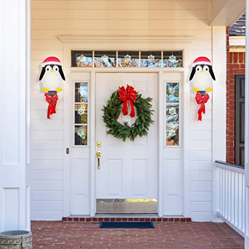 2 Pack Penguin Christmas Porch Light Covers