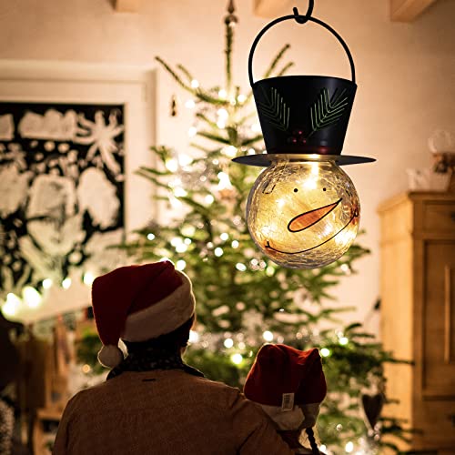 Christmas Snowman Solar Lanterns Decoration