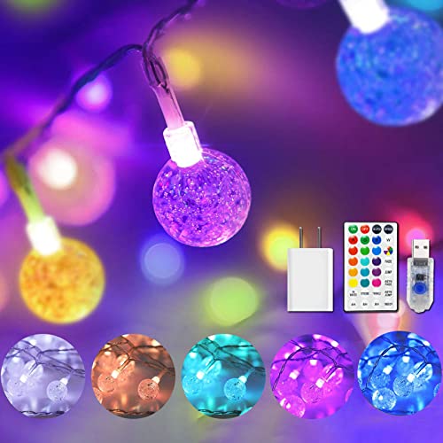 Multicolor Globe Christmas String Lights