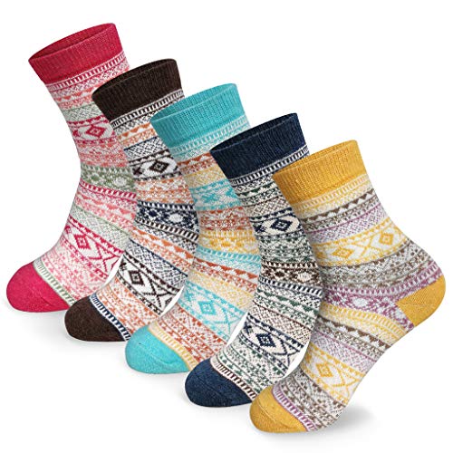 Cozy & Warm Thick Soft Wool Christmas Gift Winter Socks for Women