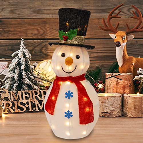 24 Inch Lighted snowman Christmas Decoration