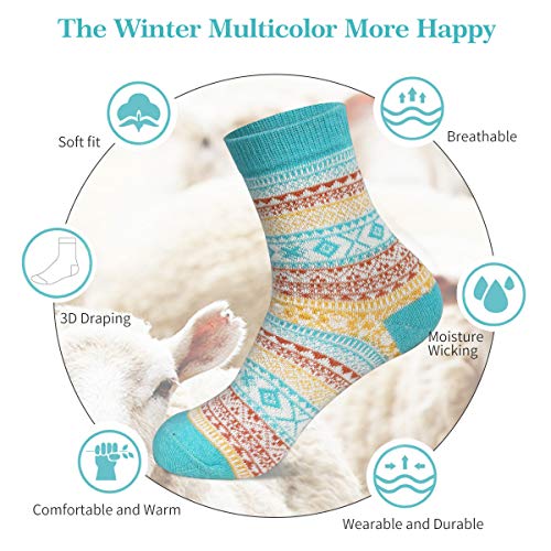 Cozy & Warm Thick Soft Wool Christmas Gift Winter Socks for Women