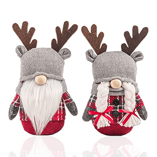 Christmas Santa Gnomes Plush Decoration, Set of 2