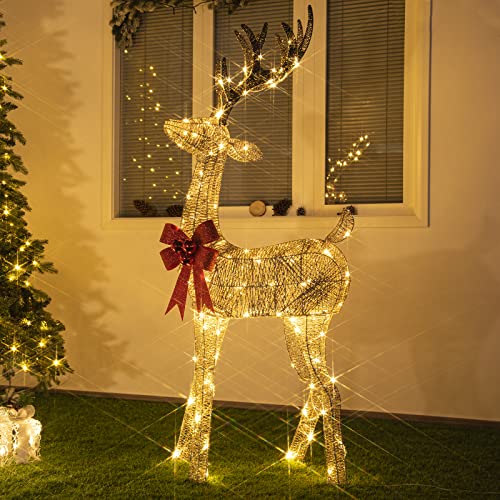 Christmas Lighted Reindeer w/ 70 Warm White Lights