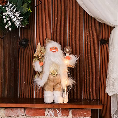 13.8inch Santa Claus Figurines for Christmas Decoration