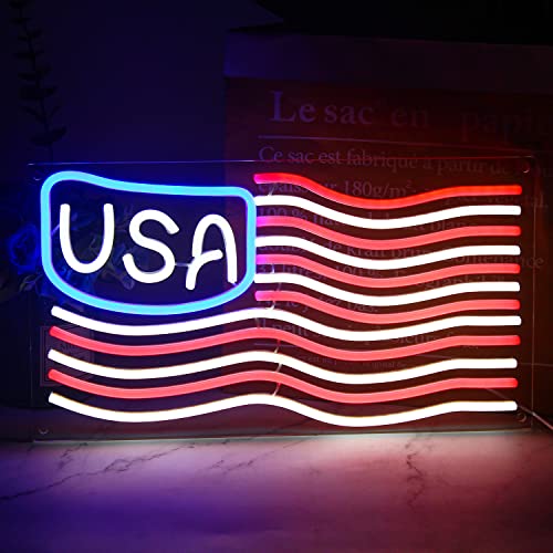 American Flag Neon Sign