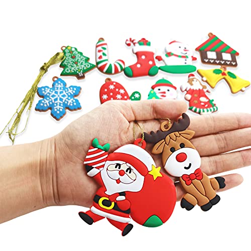 12pcs Christmas Ornaments for Small Tree Decoration