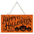 3 Pumpkin Happy Halloween Handmade Wood Sign