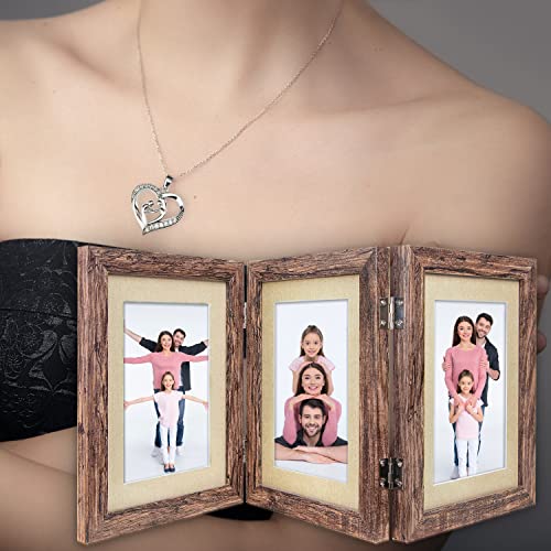 Picture Frame w/ Mat for 5x7 Picture including Poems Prints & Necklace-Gift for Mothers Day/Birthday