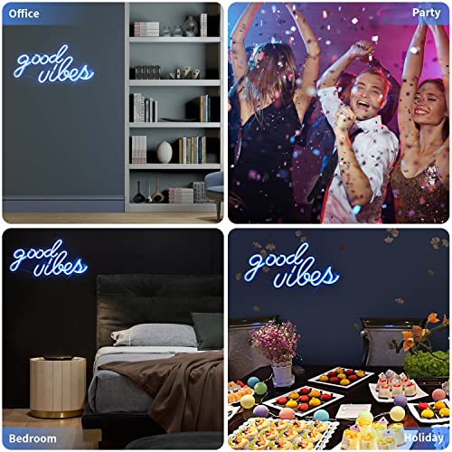 Good Vibes Neon Signs for Wall Decor Powered by USB