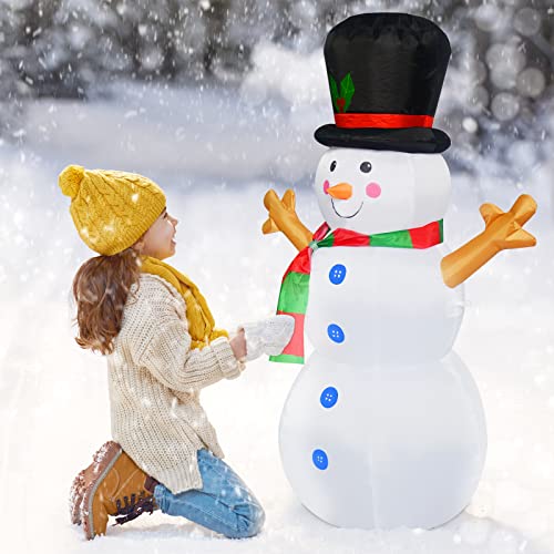 4 FT Christmas Inflatables Snowman w/ LEDs