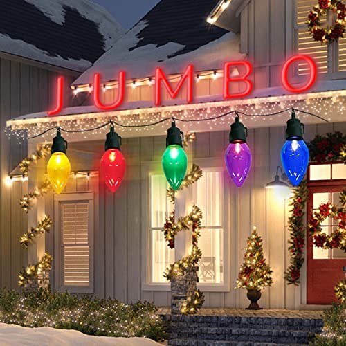 Large Multicolored Christmas Bulbs Light Decoration