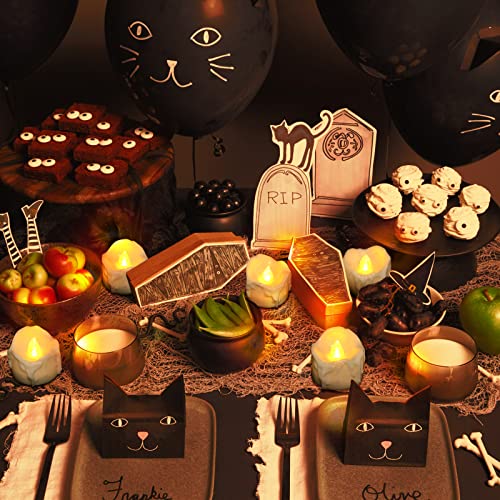 12pcs Battery Operated Tea Lights with Timer