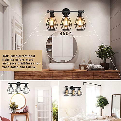 3-Light Farmhouse Vanity Light