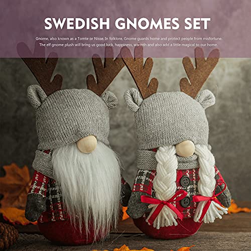 Christmas Santa Gnomes Plush Decoration, Set of 2