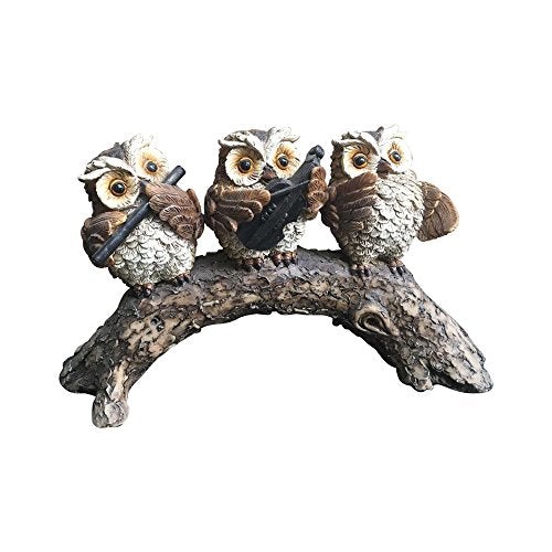 Farmhouse Collection 8" Three Owls Decoration, Polyresin