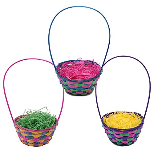 Easter Grass Recyclable Paper Shred (Pink, Yellow and Green) Easter Theme Party Decoration