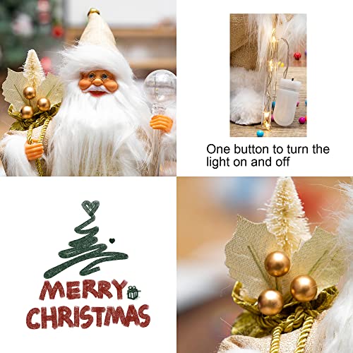 13.8inch Santa Claus Figurines for Christmas Decoration