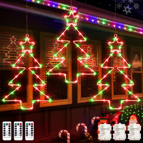 Christmas Window Lights 3 Pack Battery Operated