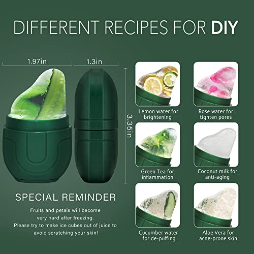 Facial Roller Silicone Ice Mold for Face Massager- Remove Fine Lines Shrink Pores