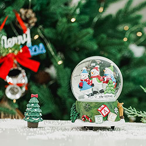 100mm Musical Snow Glitter Water Globe Christmas Decoration