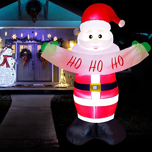 6ft Santa Claus Christmas Inflatables  w/ LEDs