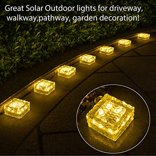 2 Pack Christmas Solar Lantern/Bricks, ( Warm Light )