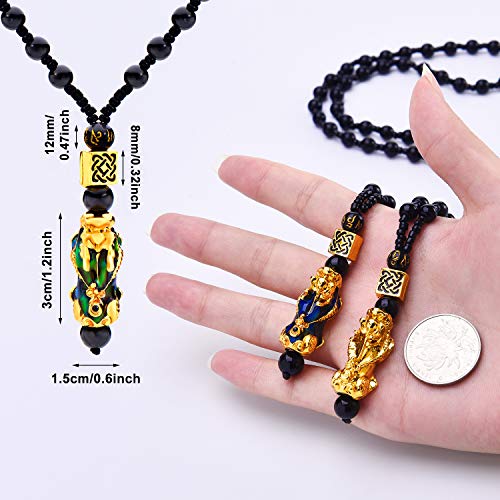 4 Piece Feng Shui Pi Xiu Pi Yao Bracelet Necklace Set