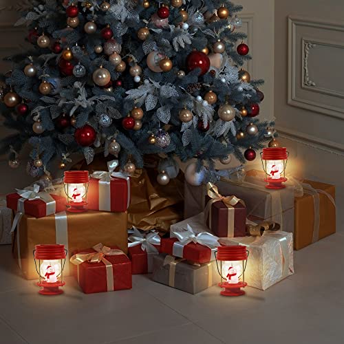 2 Pack Hanging Solar Lantern Lights for Christmas Decoration