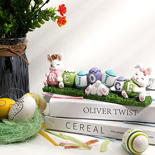 Colorful Easter Eggs Bunny Decoration