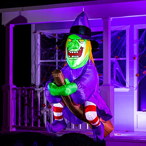 4 FT Tall Halloween Inflatable Witch w/ LED