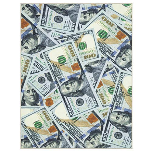 $100 Dollar Bill Area Rug-Multicolor