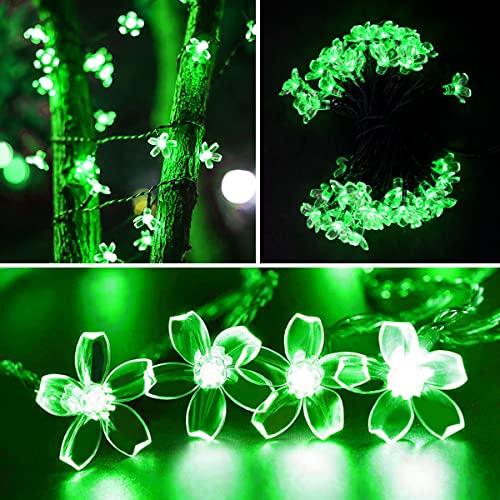 Waterproof Solar Flower Christmas String Fairy Lights