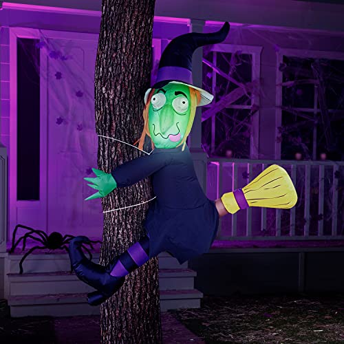 4 FT Tall Halloween Inflatable Witch w/ LED