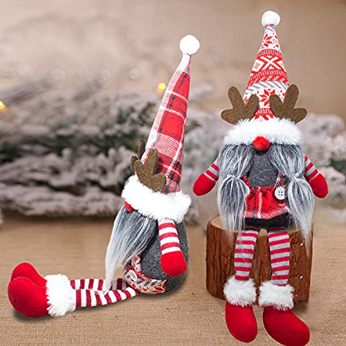 Christmas Gnomes Decorations w/ Cute Antlers