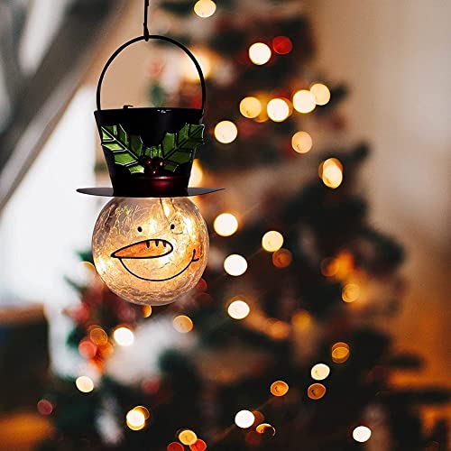 Christmas Snowman Solar Lanterns Decoration