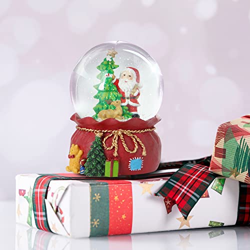 100mm Musical Snow Glitter Water Globe Christmas Decoration