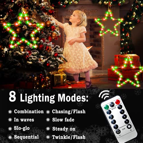 Christmas Window Lights 3 Pack Battery Operated